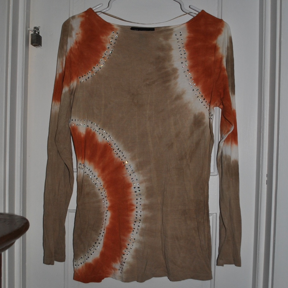 INC Long Sleeve Shirt With Rhinestones